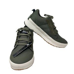 NWT: Sorel Women's Out 'N About III Low Waterproof Sneakers- Olive Green-Size 8